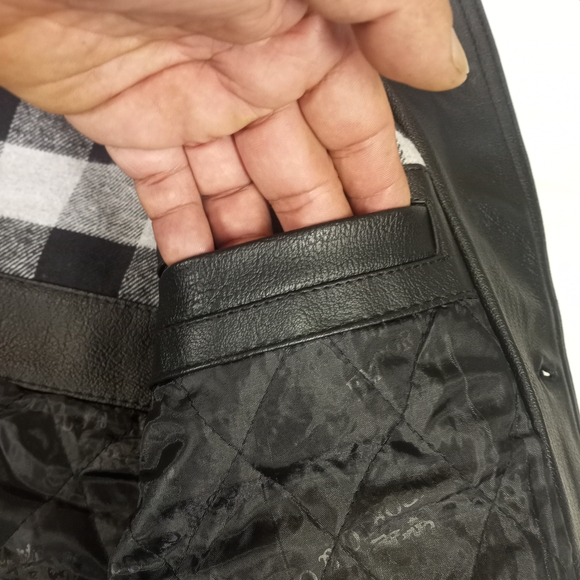 Emporio & Company Men's Black Faux Leather Jacket NWT Large - Picture 9 of 16